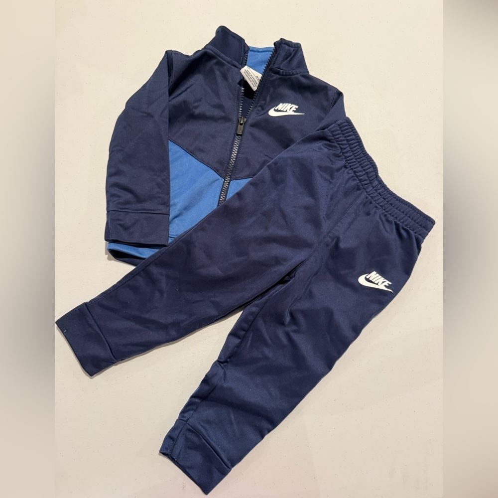 Nike Navy and Royal Blue Jogger Track Suit Set size 18M